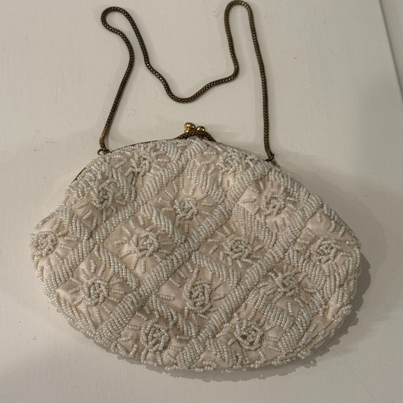 Vintage Handmade Beaded Sequin Wristlet Clutch Evening Purse – Made in Hong Kong - Picture 7 of 12